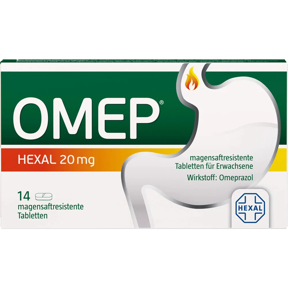 Omep Hexal 20 mg magensaftresistente Tabletten 14 St