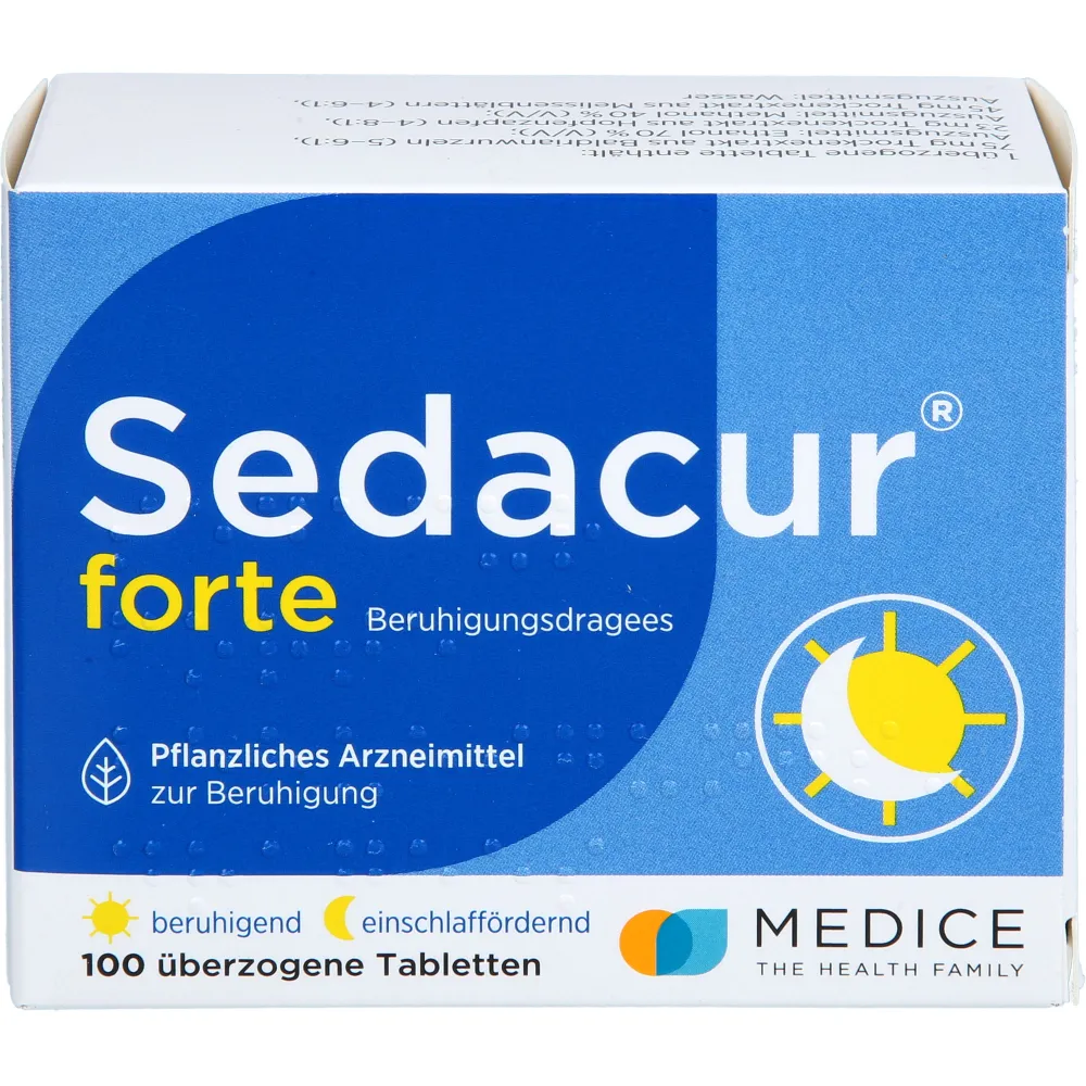 Sedacur forte Beruhigungsdragees 100 St