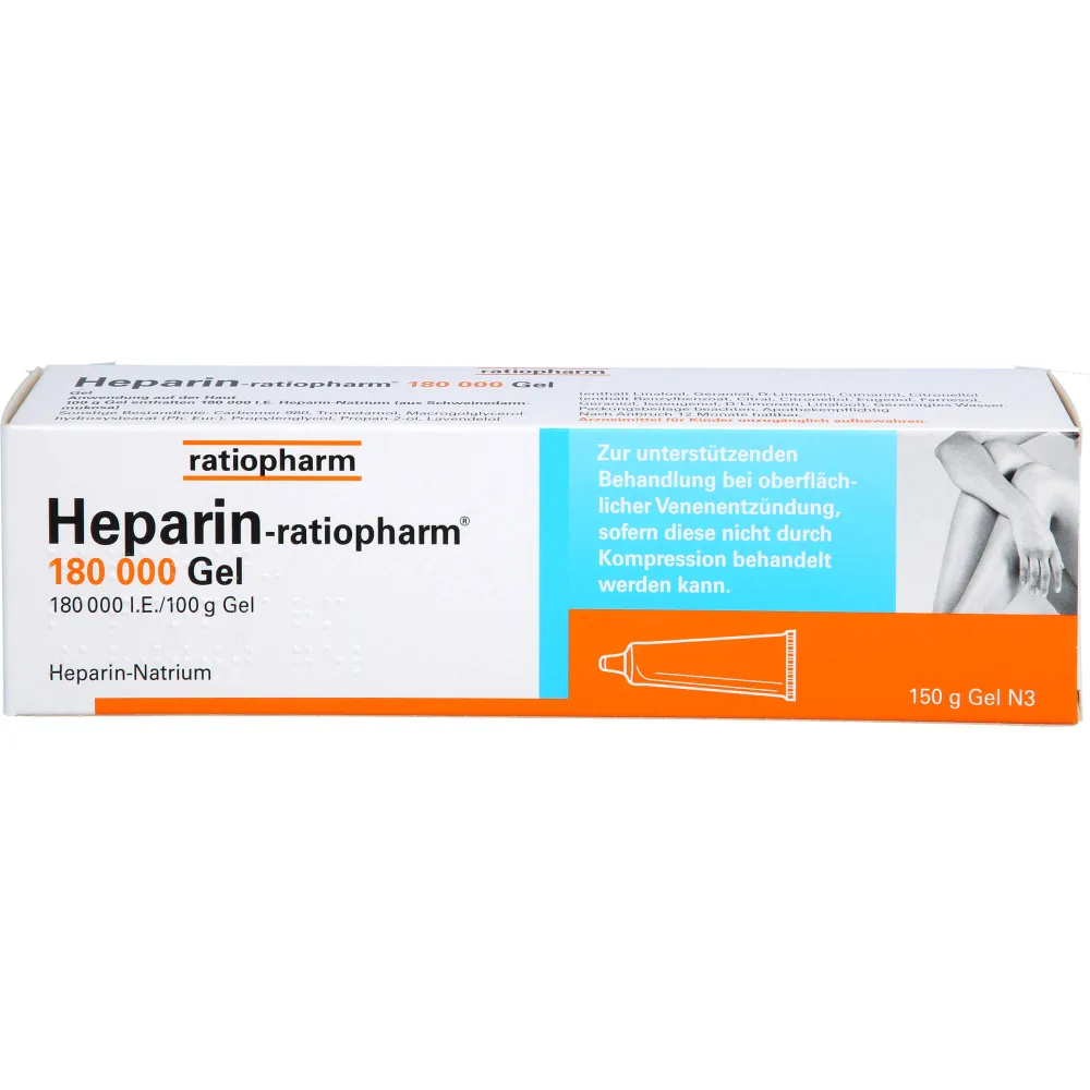 Heparin-Ratiopharm 180.000 I.E. Gel 150 g