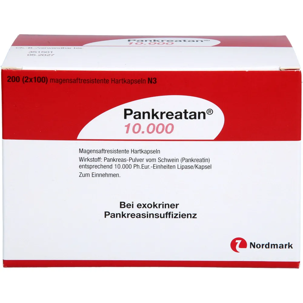 Pankreatan 10.000 magensaftresistente Hartkapseln 200 St