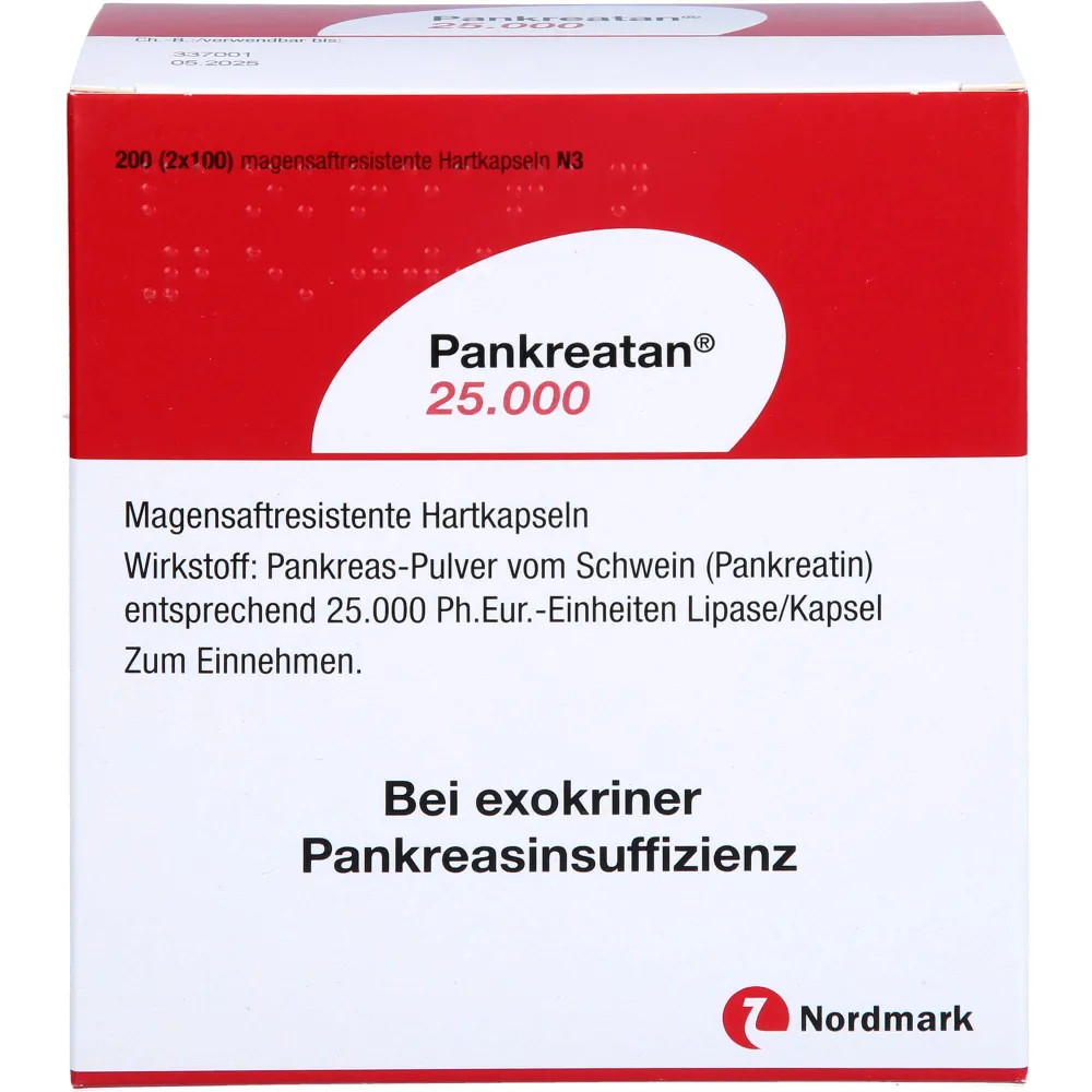 Pankreatan 25.000 magensaftresistente Hartkapseln 200 St