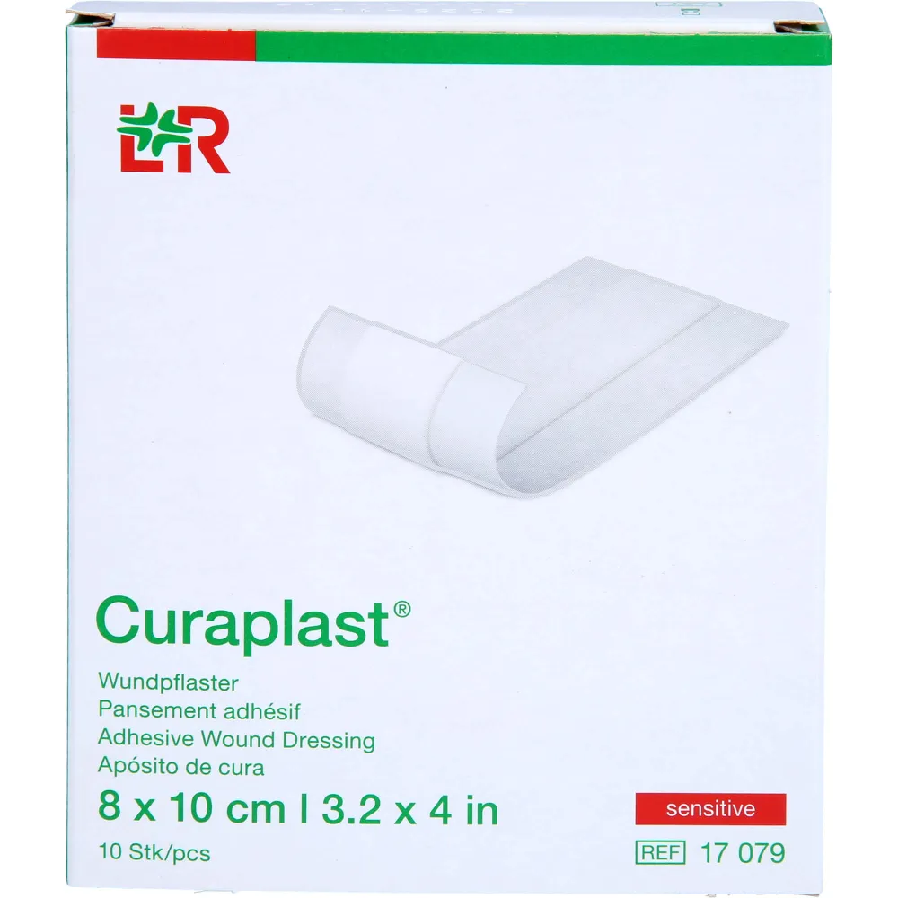 Curaplast Wundschnellverb.sensitiv 8x10 cm 1 m 10 St