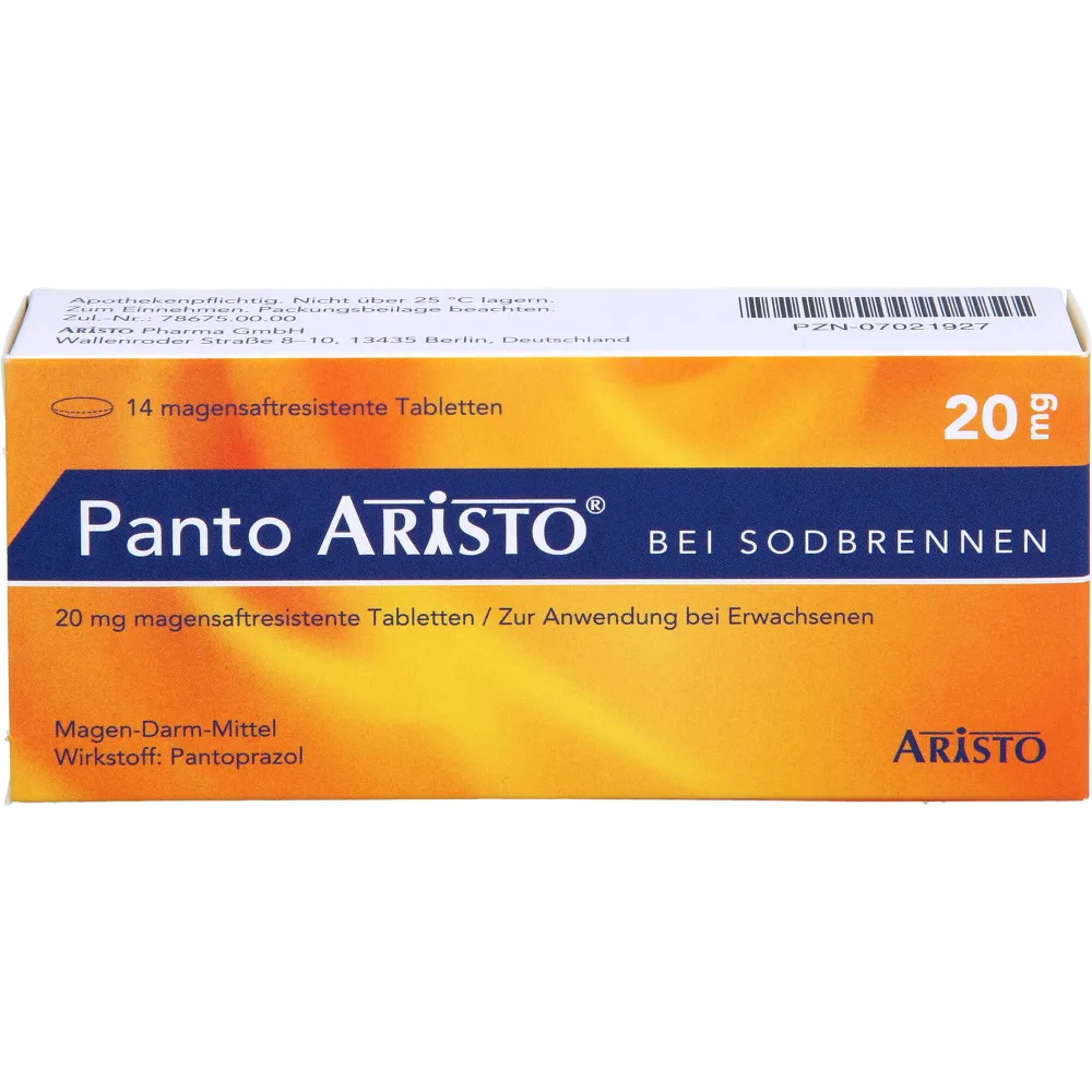 Panto Aristo bei Sodbrennen 20 mg magensaftr.Tabl. 14 St