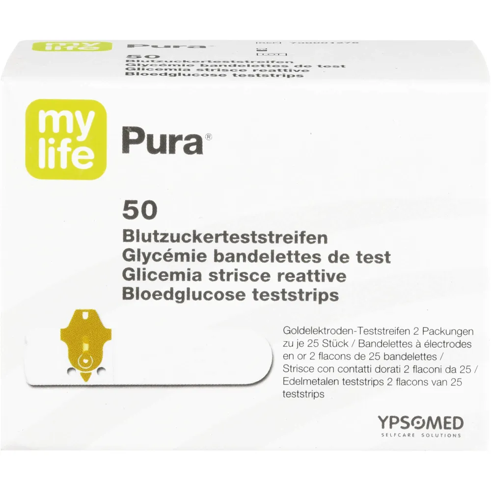 Mylife Pura Blutzucker Teststreifen 50 St