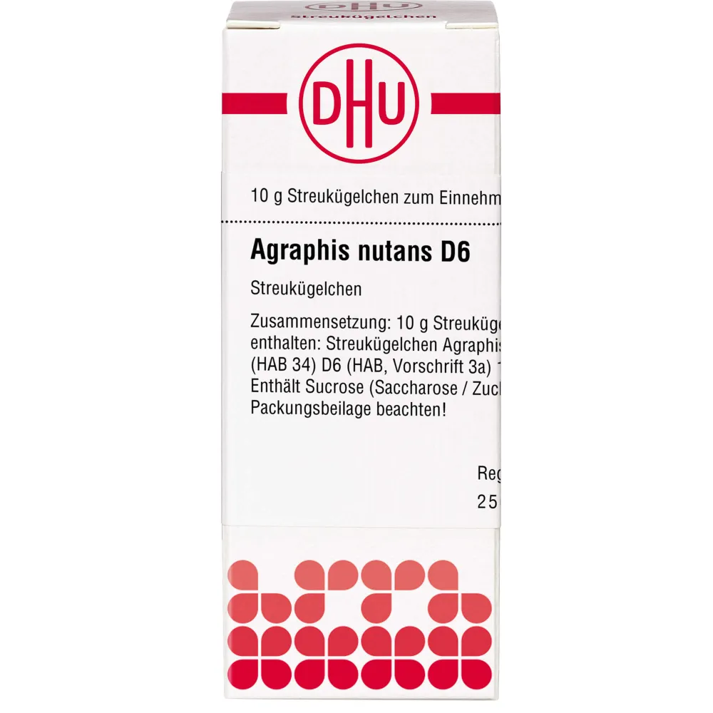 Agraphis Nutans D 6 Globuli 10 g
