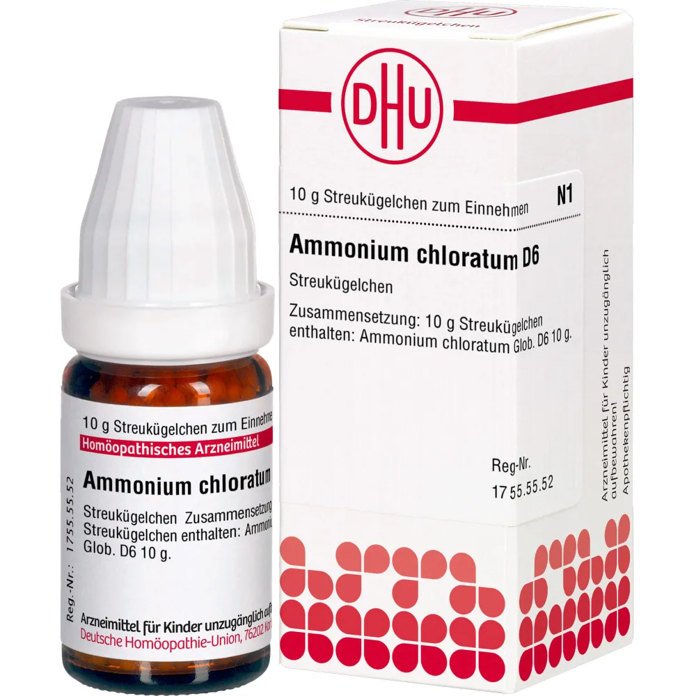 Ammonium Chloratum D 6 Globuli 10 g