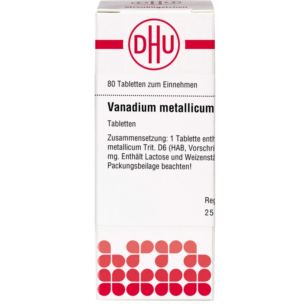Vanadium Metallicum D 6 Tabletten 80 St