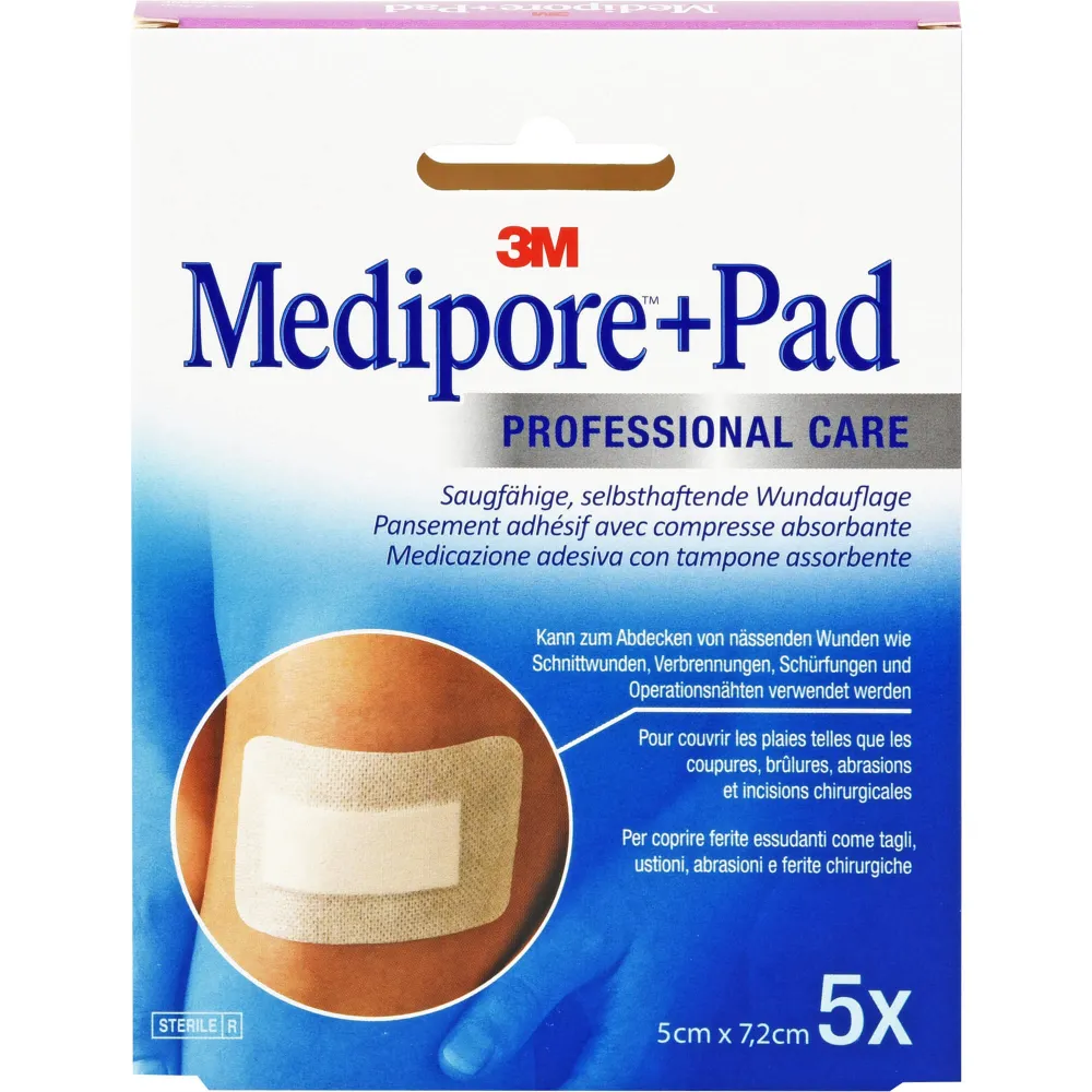 Medipore+Pad steriler Wundverband 3562Np 5x7,2 cm 5 St