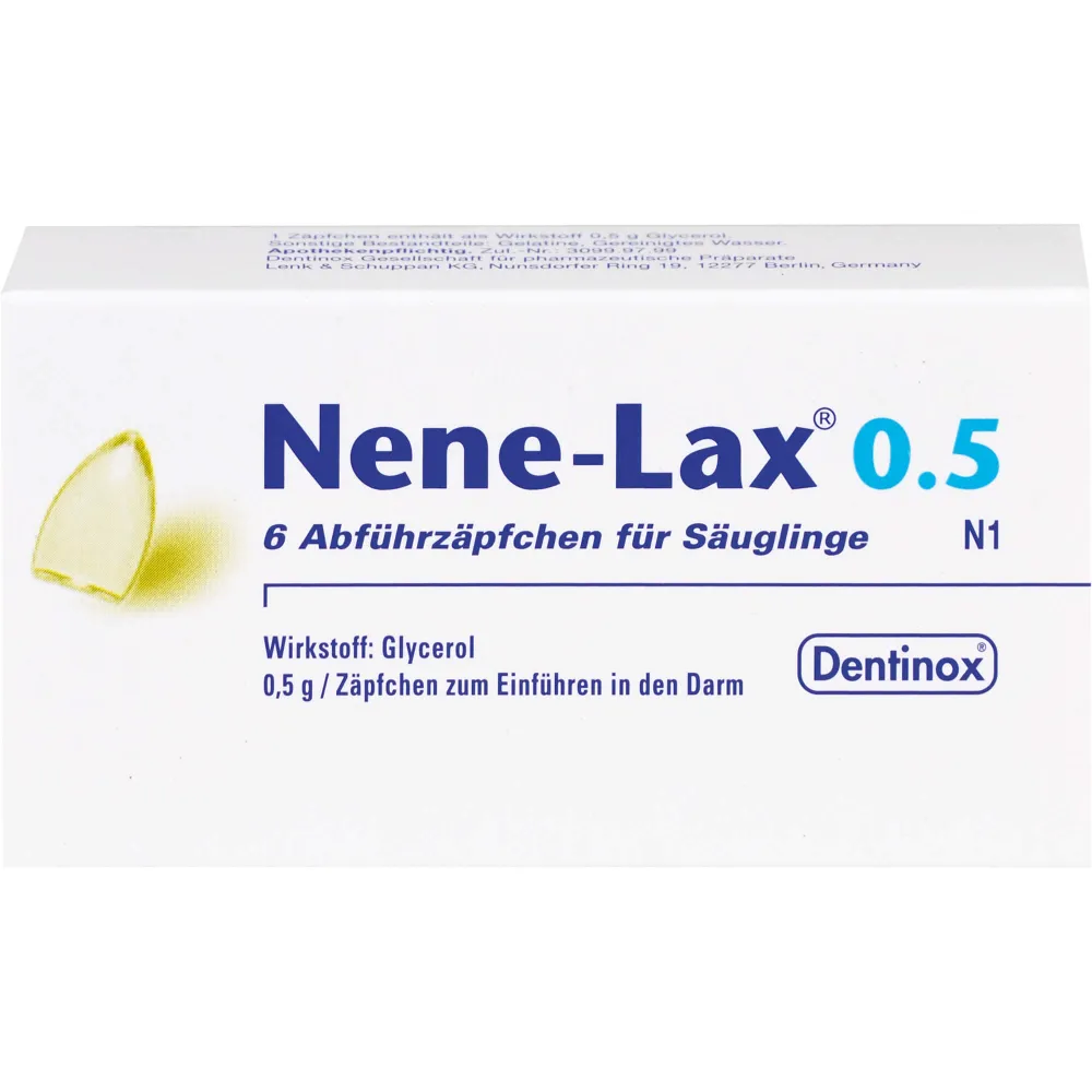 Nene Lax 0,5 Suppos.f.Säugl. 6 St