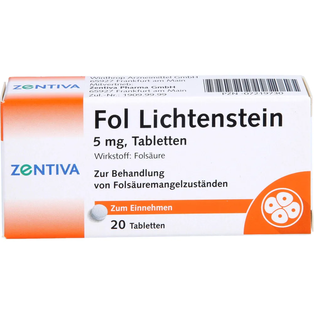 Fol Lichtenstein 5 mg Tabletten 20 St