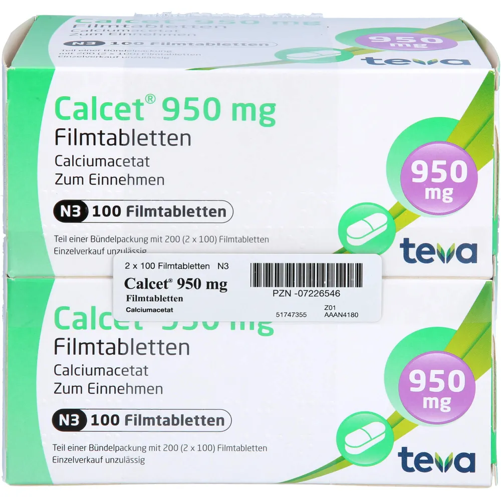 Calcet 950 mg Filmtabletten 200 St