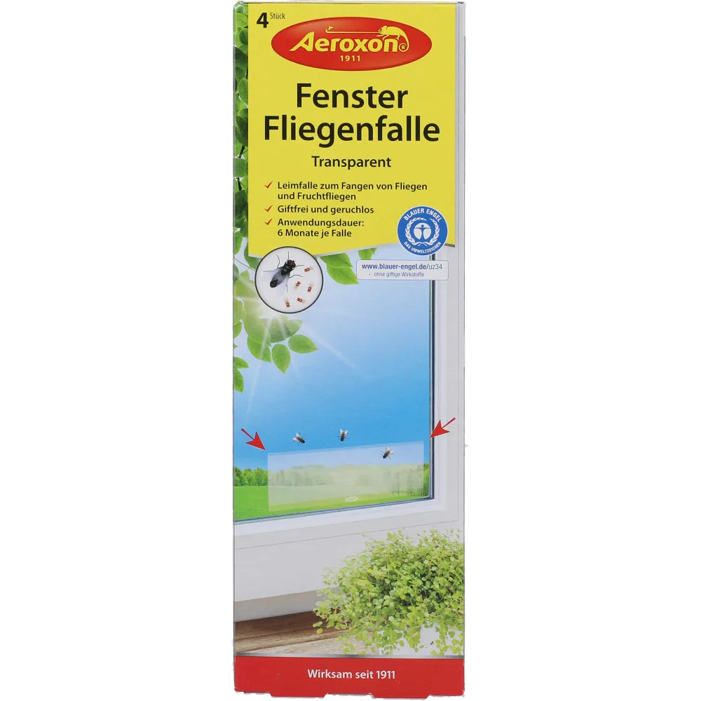 Aeroxon Fenster Fliegenfalle 4 St