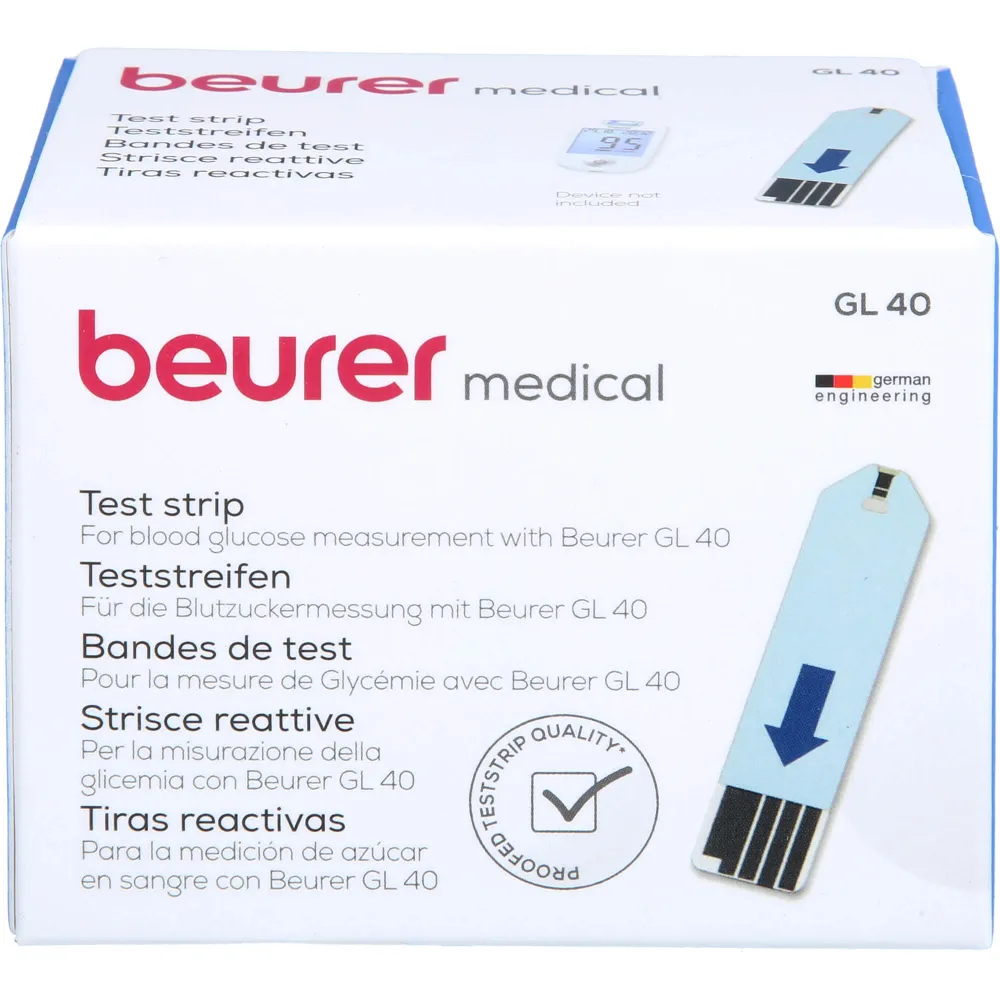 Beurer Gl40 Blutzuckerteststreifen 50 St