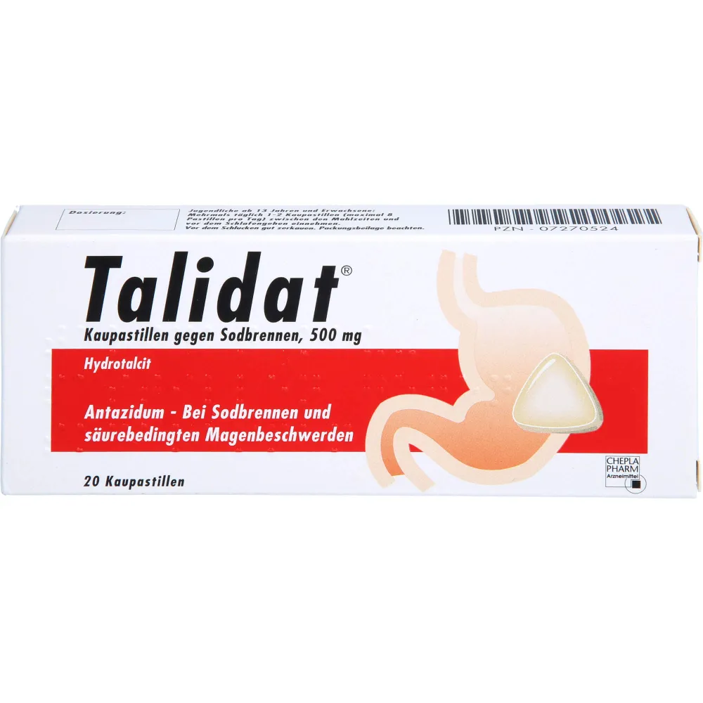 Talidat Kaupastillen gegen Sodbrennen 20 St