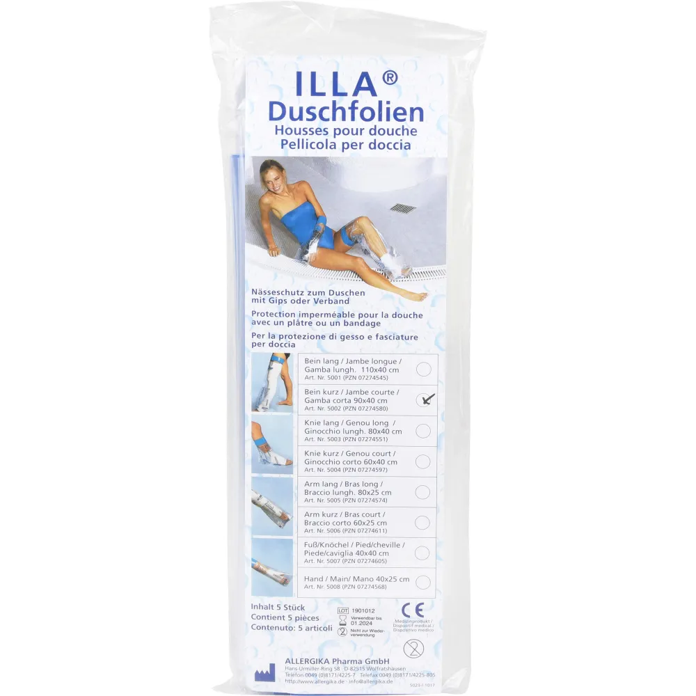 Duschfolien Bein kurz 90 cm 5 St