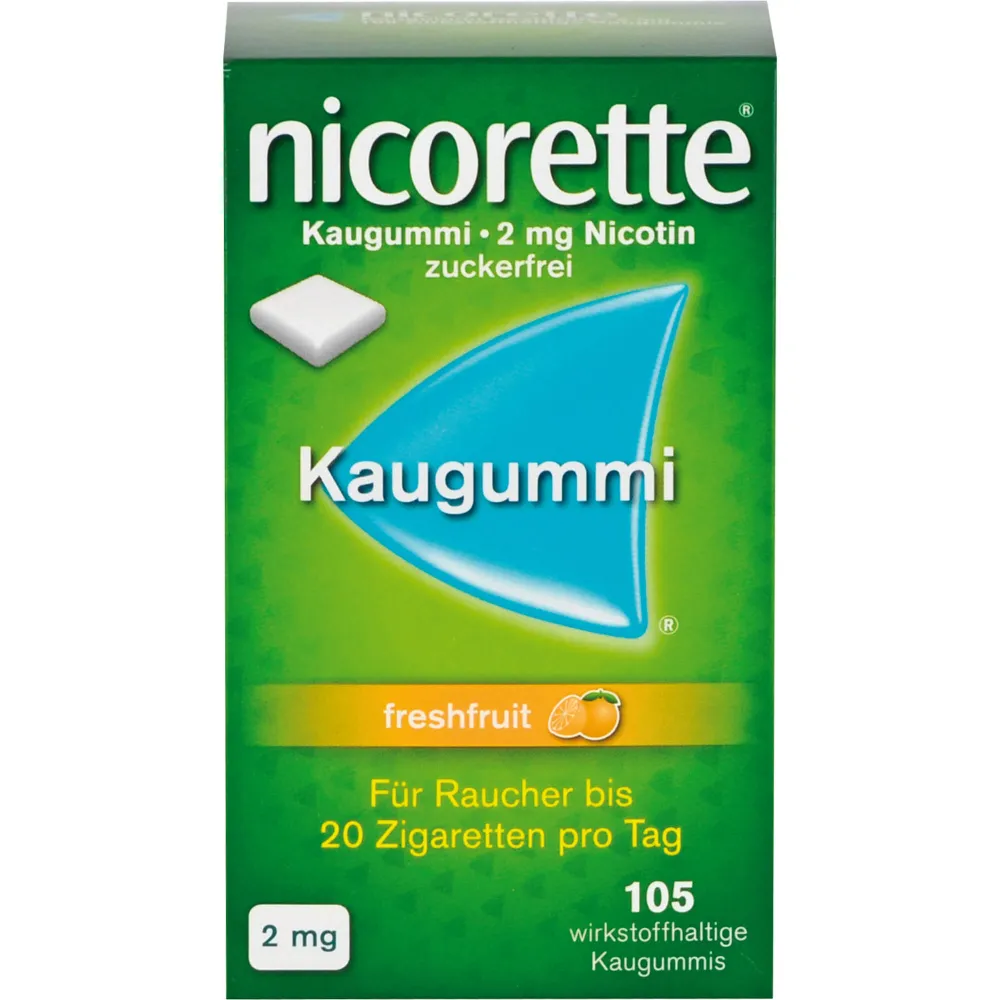 Nicorette Kaugummi 2 mg freshfruit 105 St