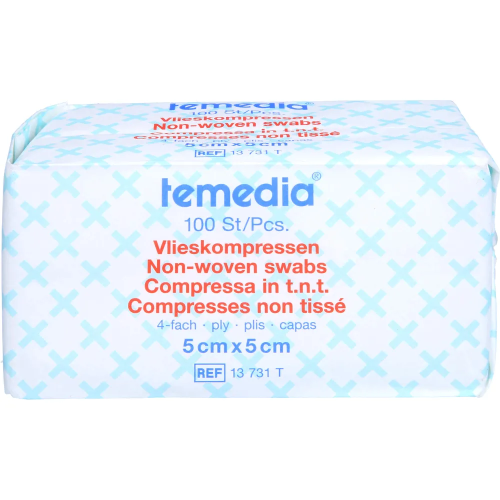 Vlieskompressen unsteril 5x5 cm 4fach 100 St