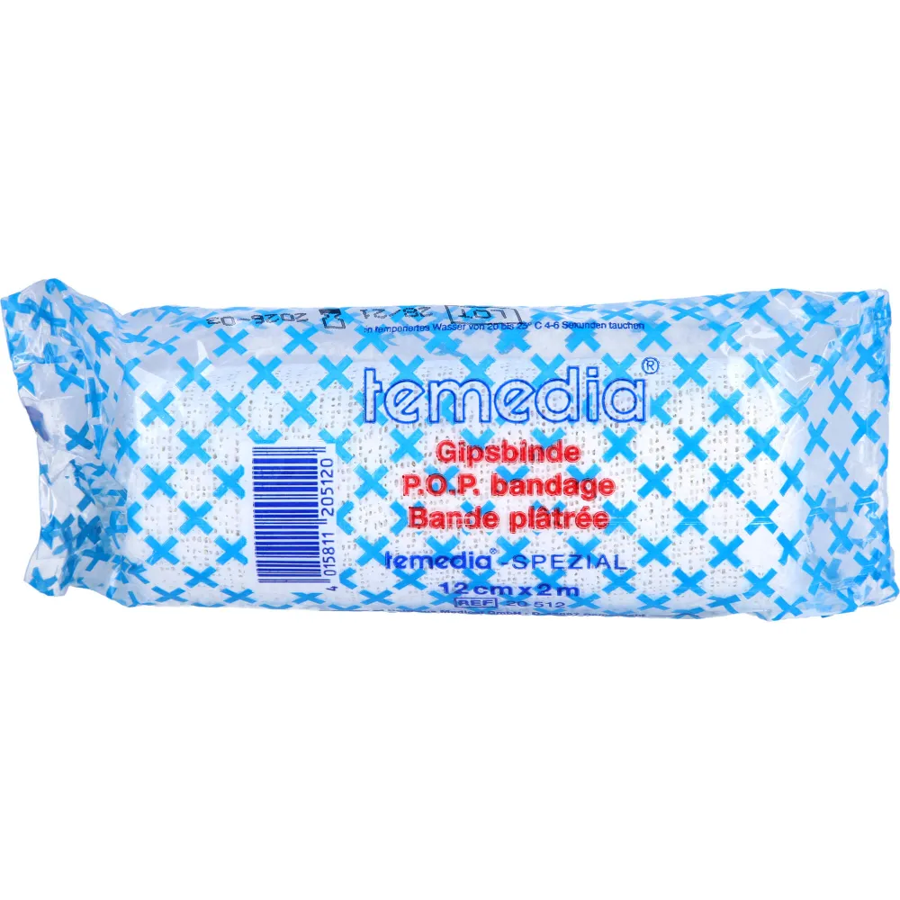 Gipsbinde Temedia spezial 12 cmx2 m 1 St
