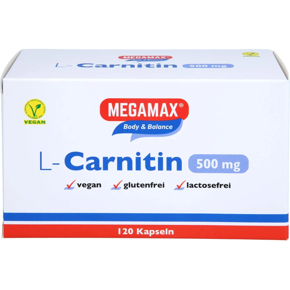 L-Carnitin 500 mg Megamax Kapseln 120 St
