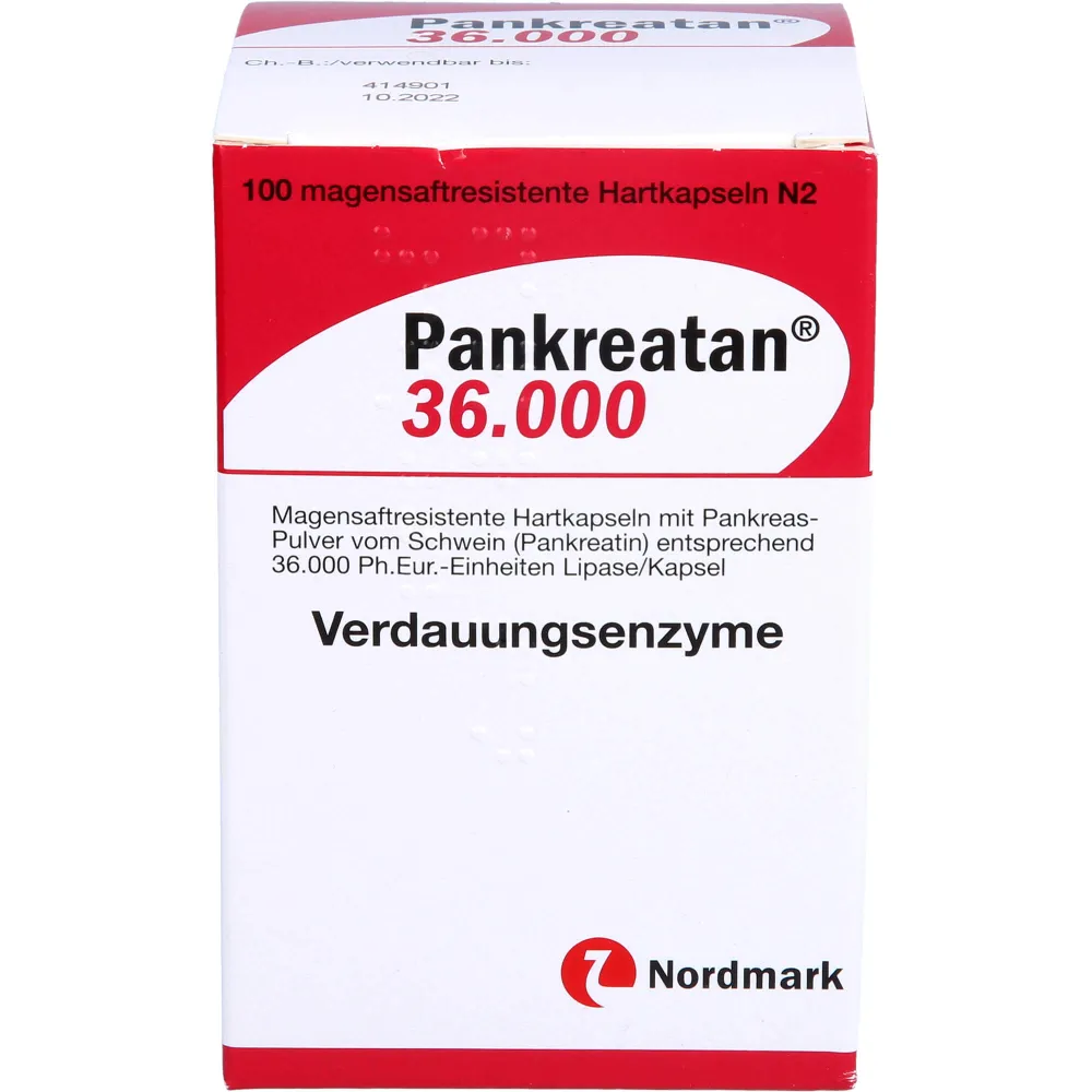 Pankreatan 36.000 magensaftresistente Hartkapseln 100 St