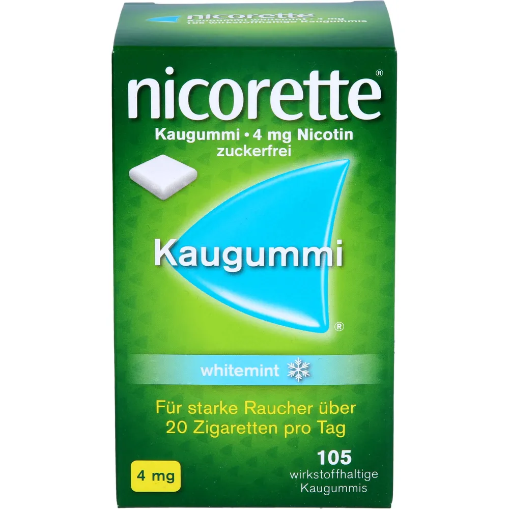 Nicorette Kaugummi 4 mg whitemint 105 St