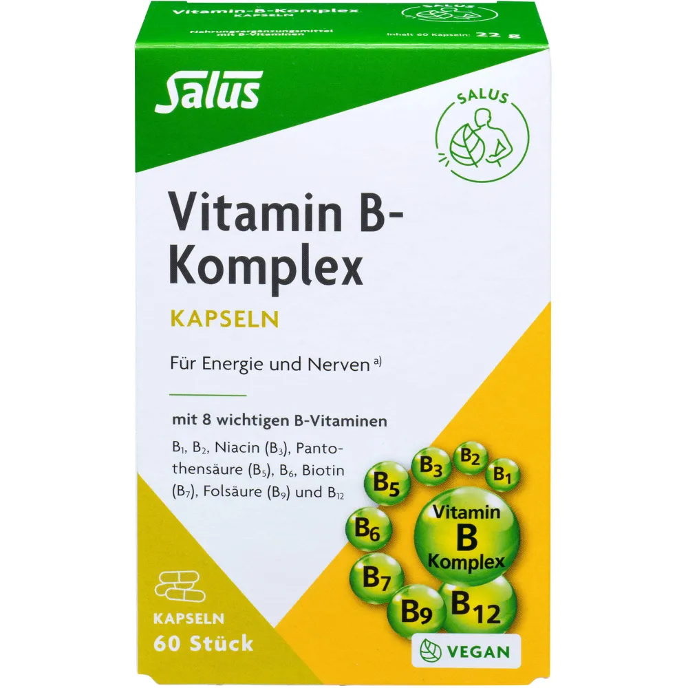 Vitamin B Komplex vegetabile Kapseln Salus 60 St