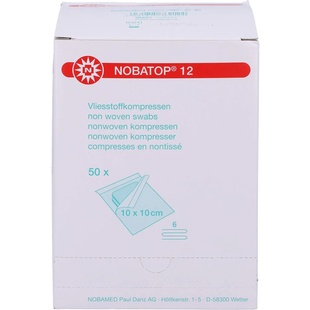 Nobatop 12 Kompressen 10x10 cm steril 100 St