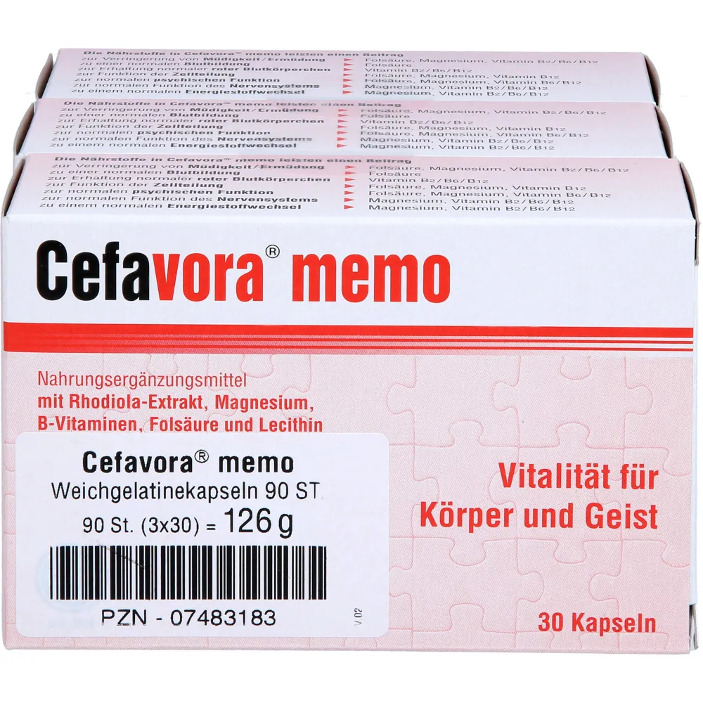 Cefavora memo Weichgelatinekapseln 90 St