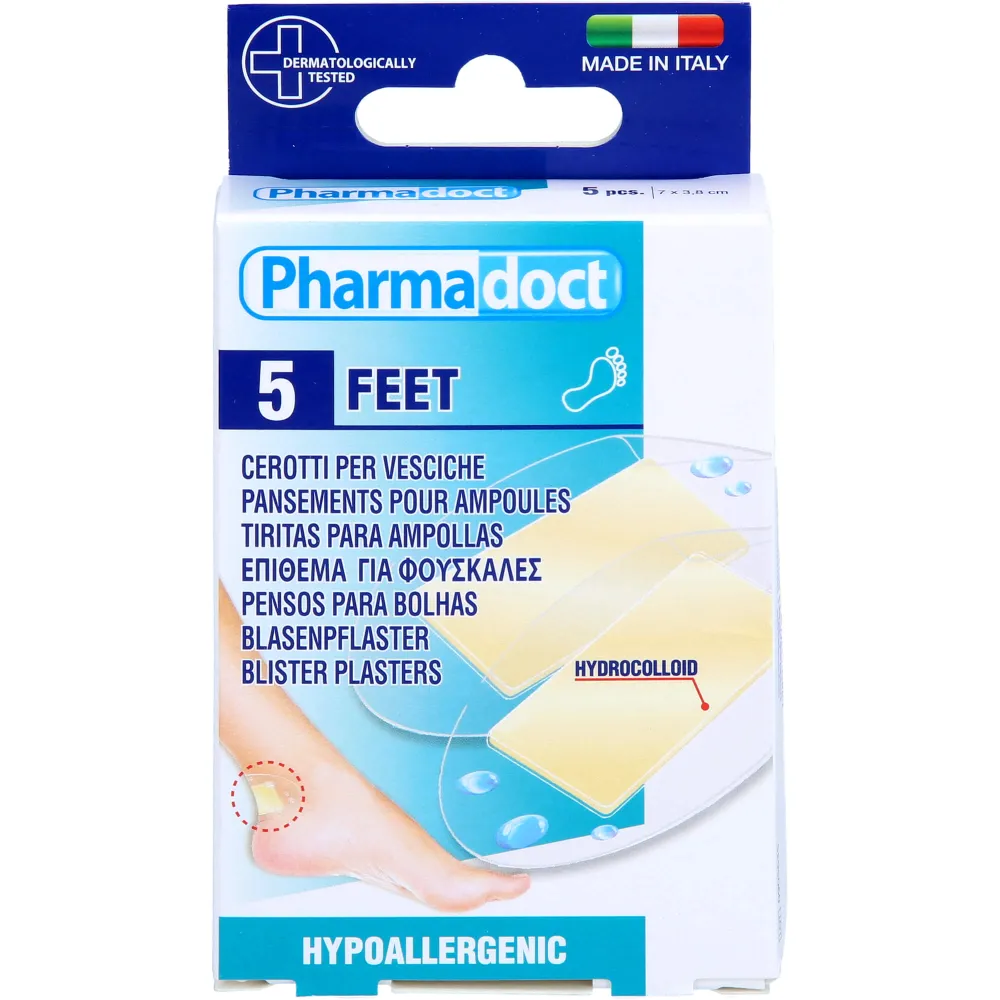 Blasenpflaster hydrocolloid 3,8x7 cm 5 St
