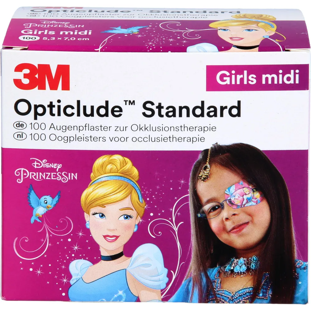 Opticlude Disney Mädchen Midi 2538Mdpg-100 100 St