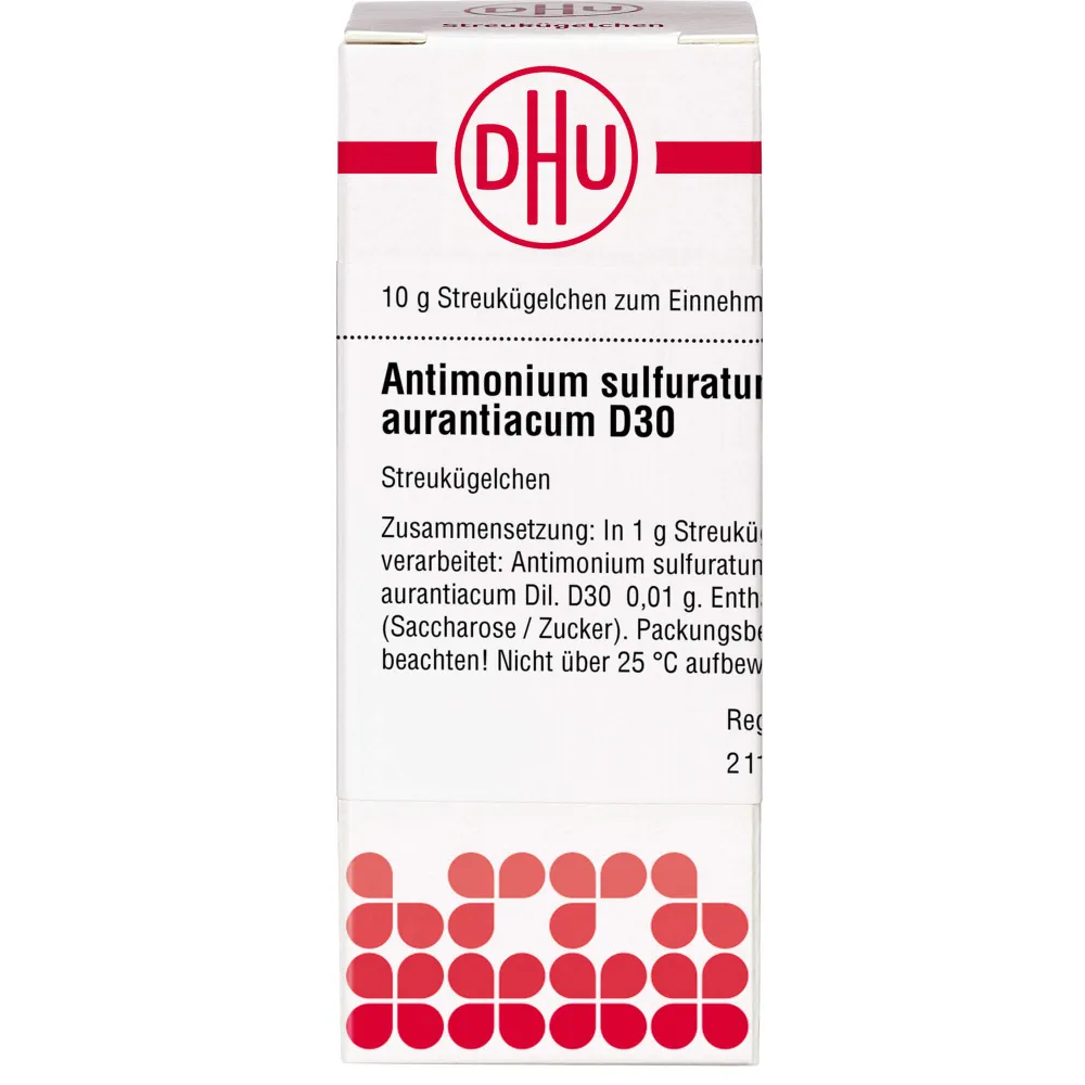 Antimonium Sulfuratum aurantiacum D 30 Globuli 10 g