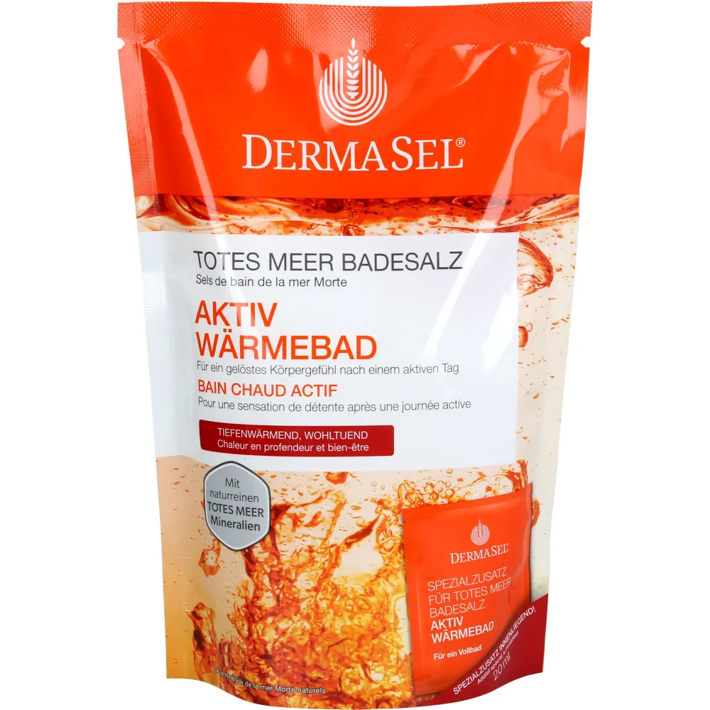 Dermasel Totes Meer Badesalz+Aktiv Wärme Spa 1 P