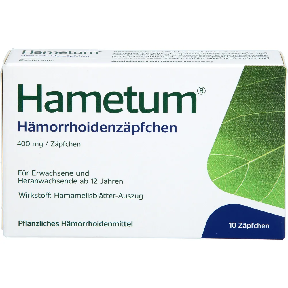 Hametum Hämorrhoiden Zäpfchen 10 St