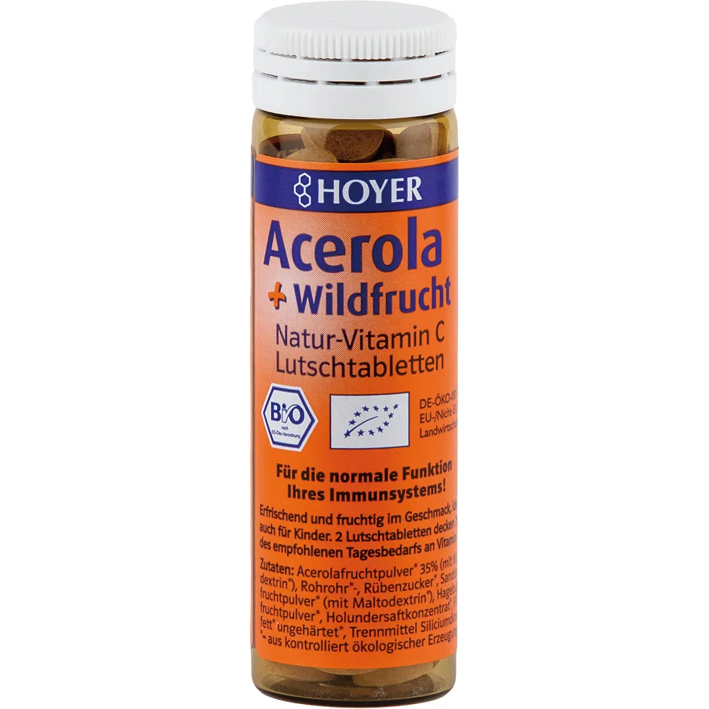 Acerola & Wildfrucht Vitamin C Lutschtabletten 60 St