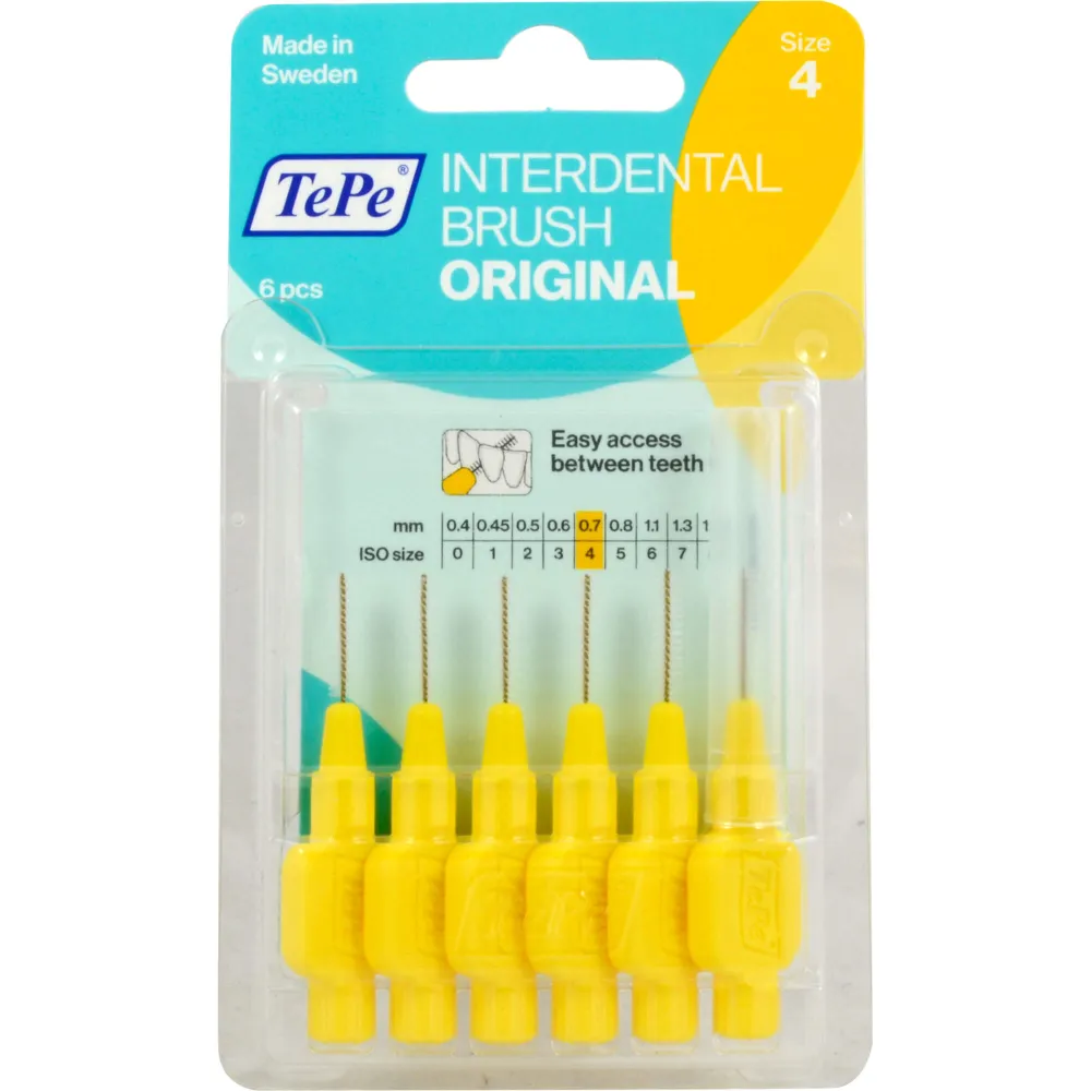 Tepe Interdentalbürste 0,7mm gelb 6 St