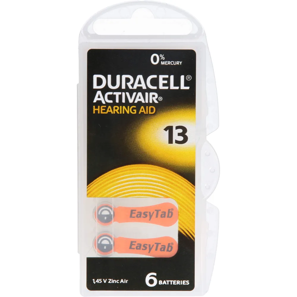Batterien f.Hörgeräte Duracell 13 6 St
