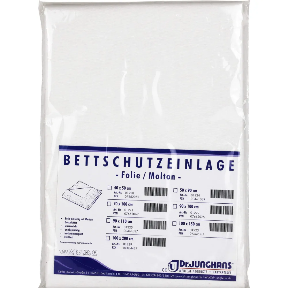 Bettschutzeinlage Folie Molton 100x150 cm 1 St