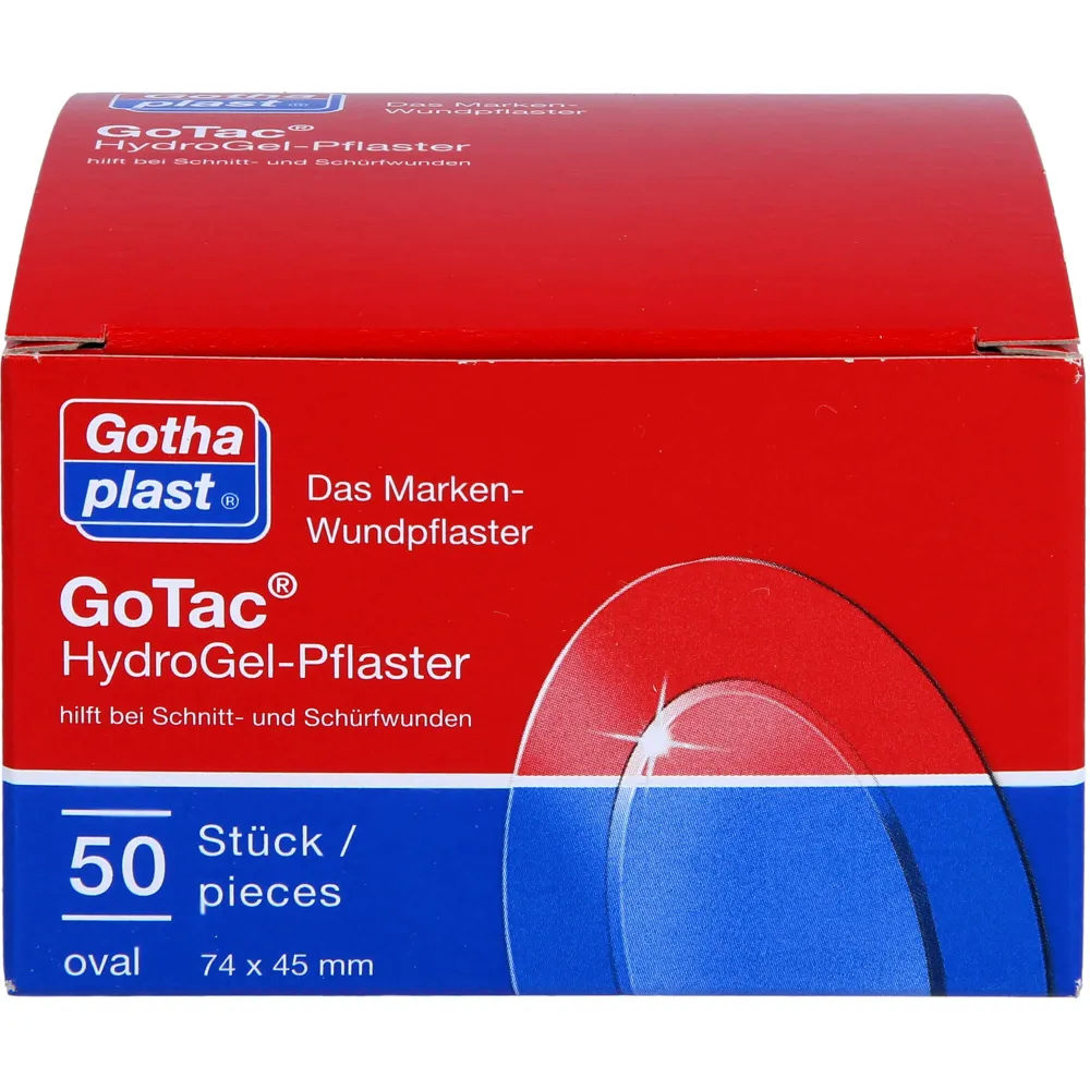 Gotac HydroGel-Pflaster 74x45 mm oval 50 St