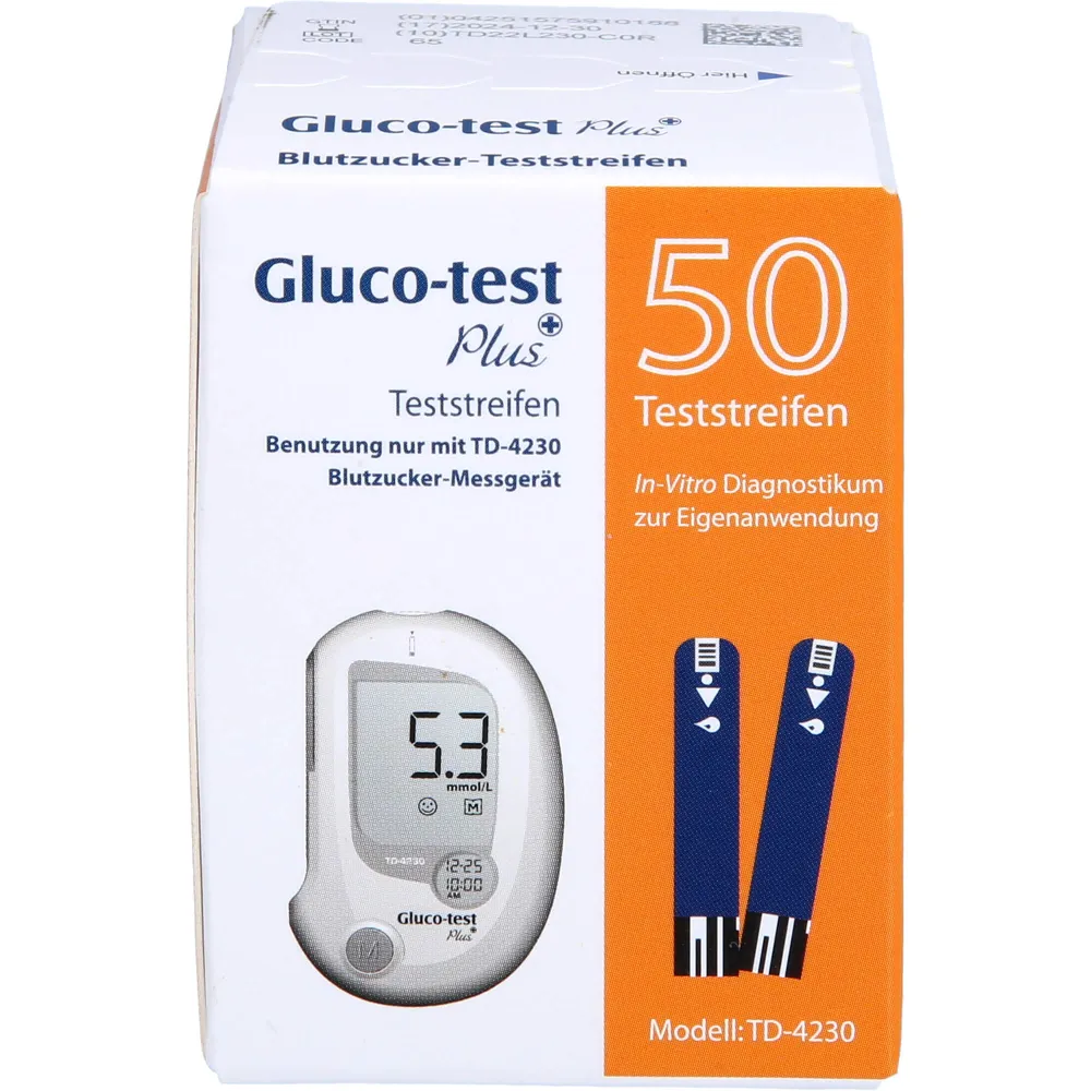 Gluco Test Plus Blutzuckerteststreifen 50 St