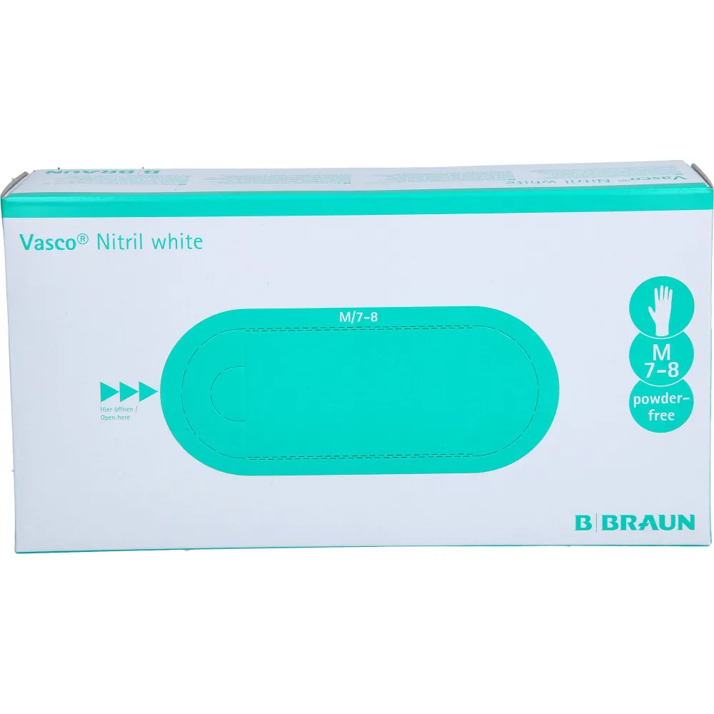 Vasco Nitril white Untersuchungshandschuhe M 100 St