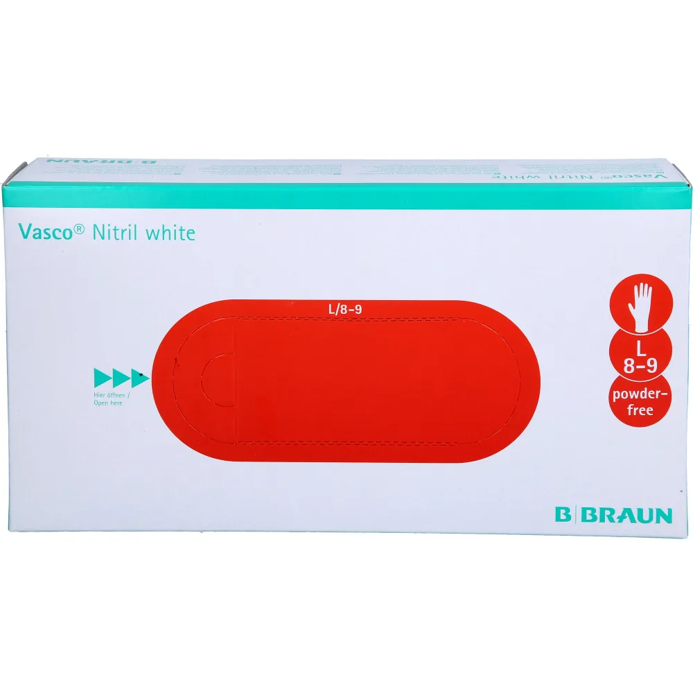 Vasco Nitril white Untersuchungshandschuhe L 100 St