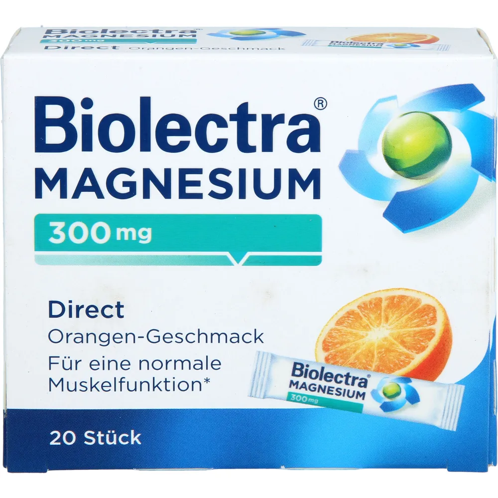 Biolectra Magnesium 300 mg Direct Orange Sticks 20 St