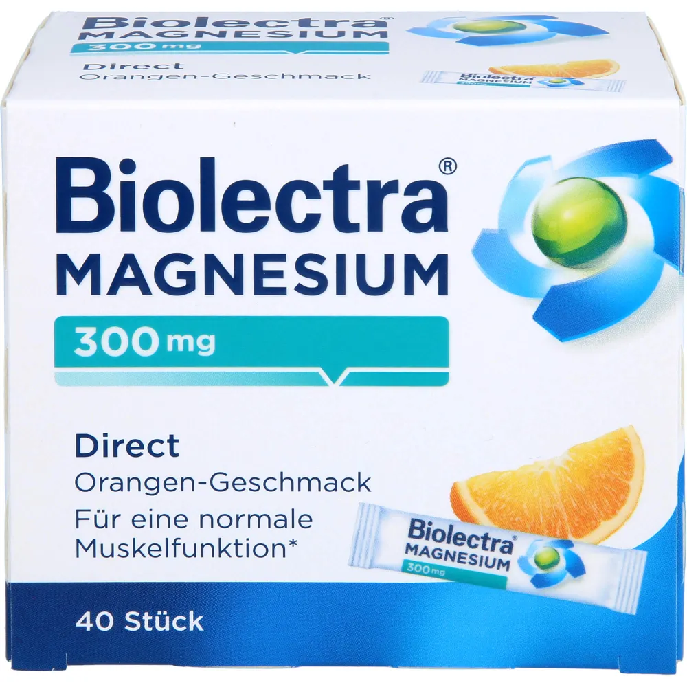 Biolectra Magnesium 300 mg Direct Orange Sticks 40 St