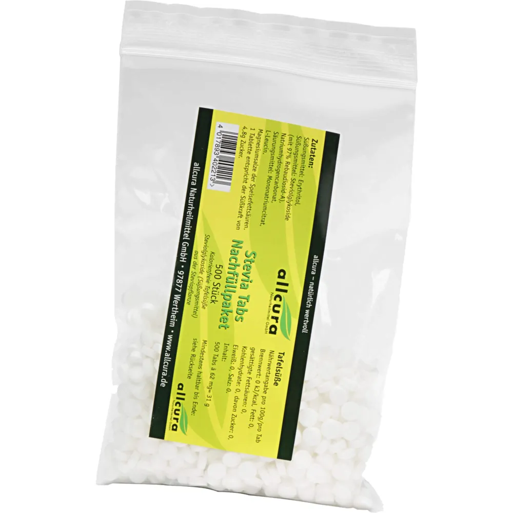 Stevia Tabs Nachfüllpacket 500 St