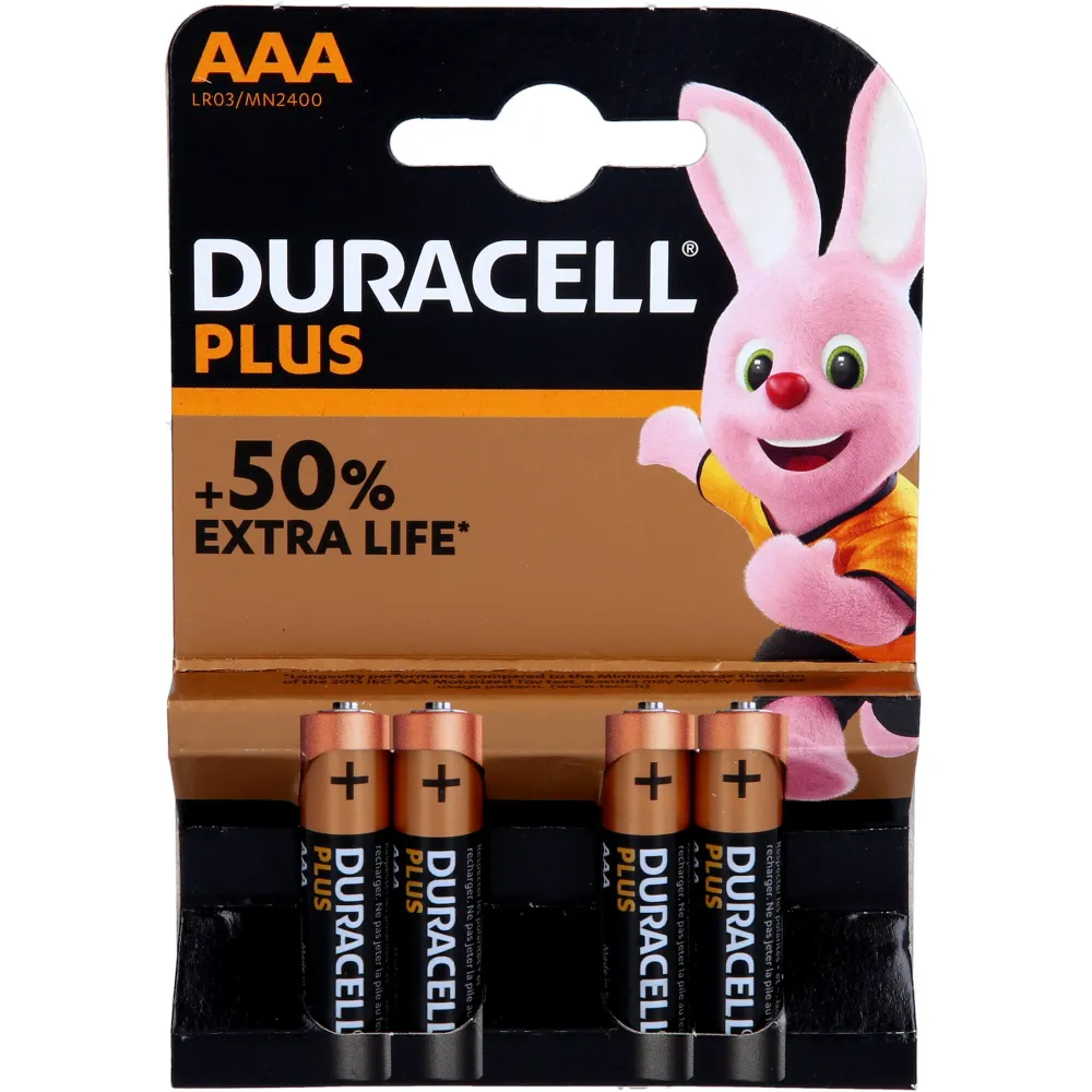 Batterien Micro Lr03 Aaa Mn2400 Duracell Plus 4 St
