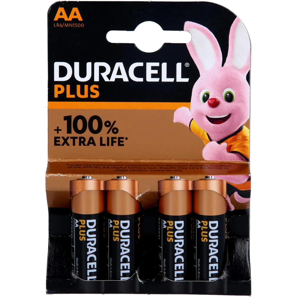 Batterien Mignon Lr6 Mn1500 Duracell Plus 4 St