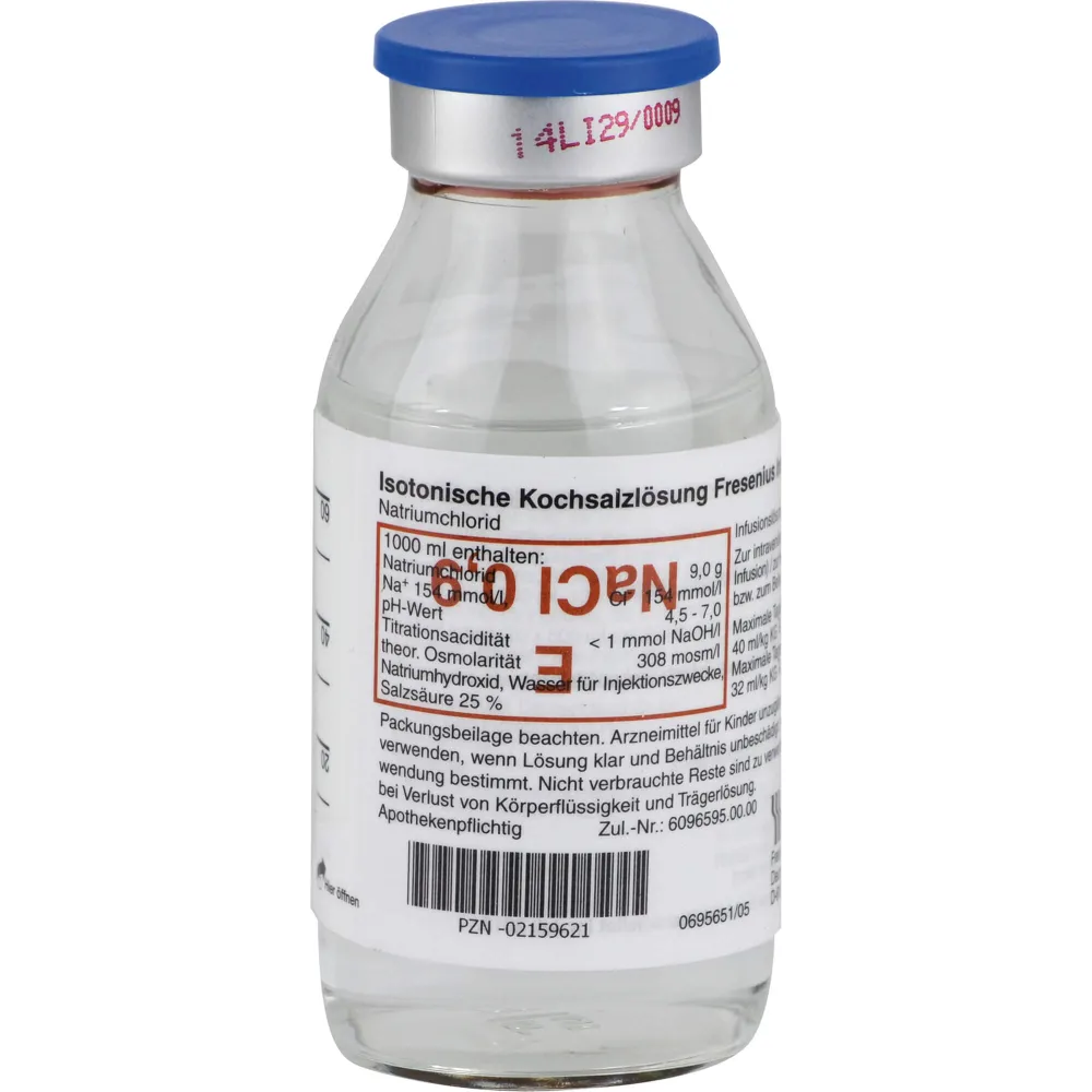 Kochsalzlösung 0,9% Glasfl.Fresenius 2000 ml