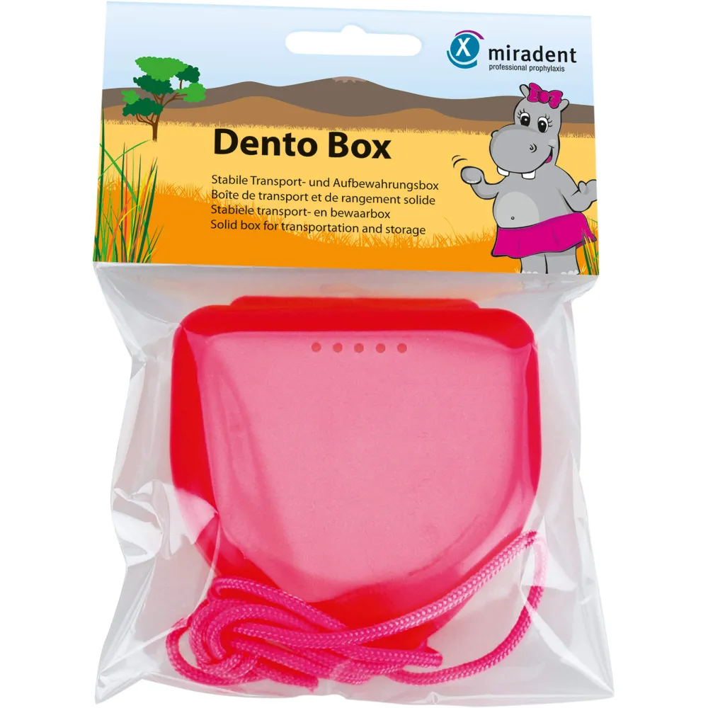 Miradent Zahnspangenbox Dento Box I pink 1 St