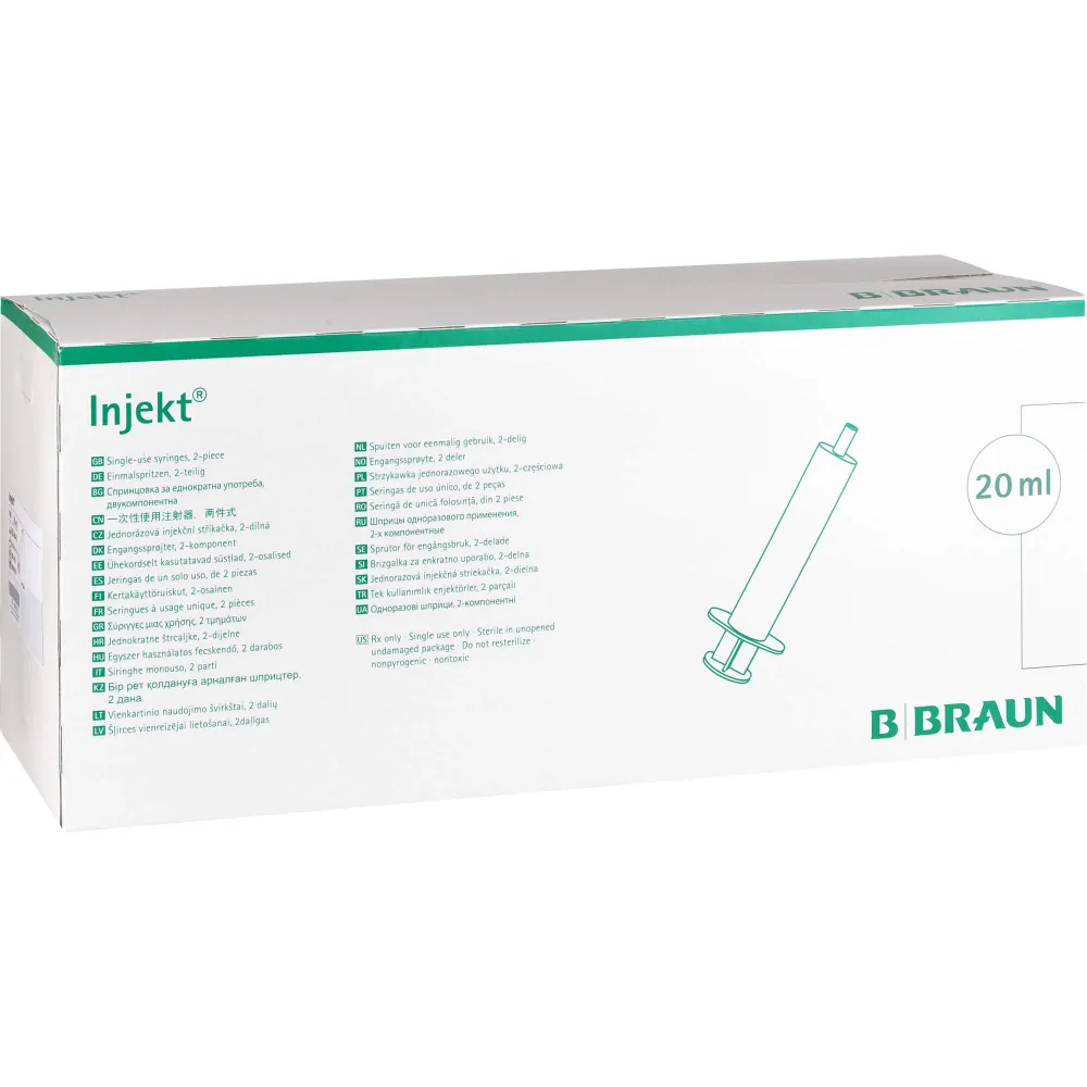 Braun Injekt Spritze 20 ml Luer exzentrisch 2000 ml