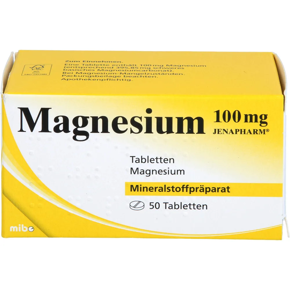 Magnesium 100 mg Jenapharm Tabletten 50 St
